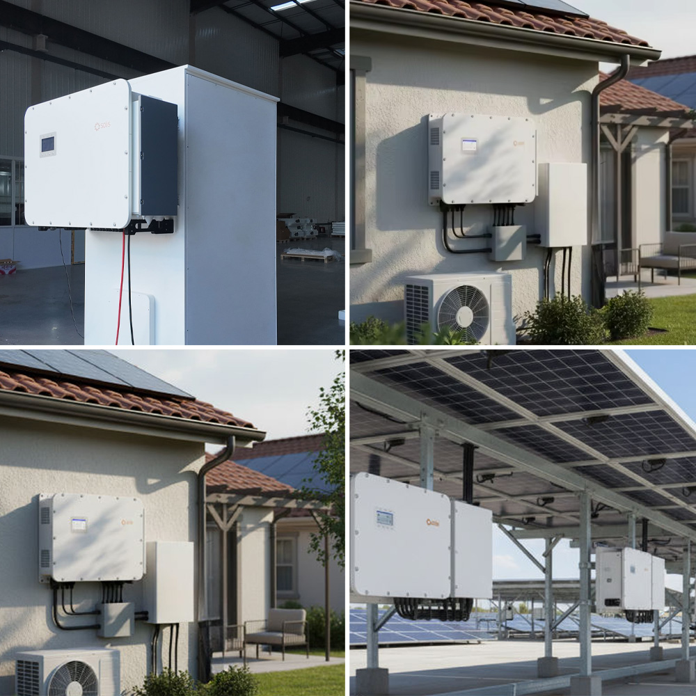 Solis 75kW 100kW 125kW Commercial Hybrid Solar Inverter Three Phase High Efficiency MPPT Battery Energy Storage System